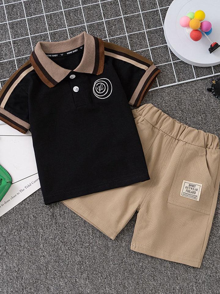 YK Boys Printed T-shirt With Shorts Clothing Set