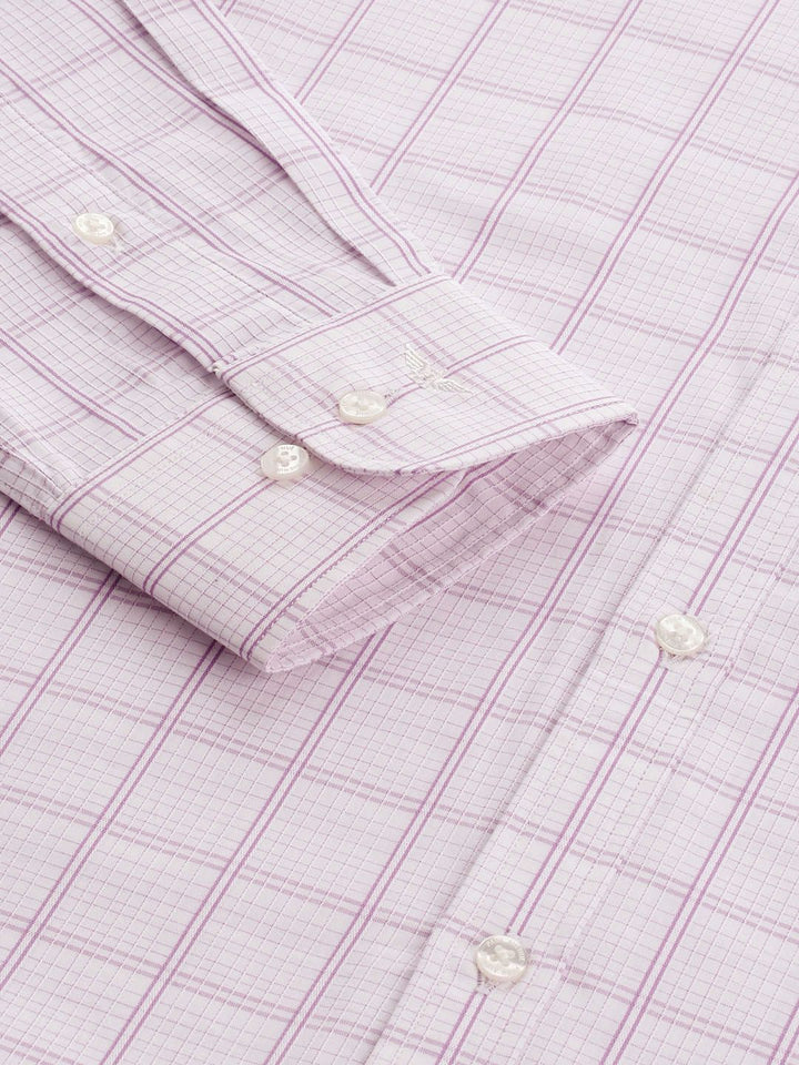 Park Avenue Men Pure Cotton Slim Fit Checked Formal Shirt