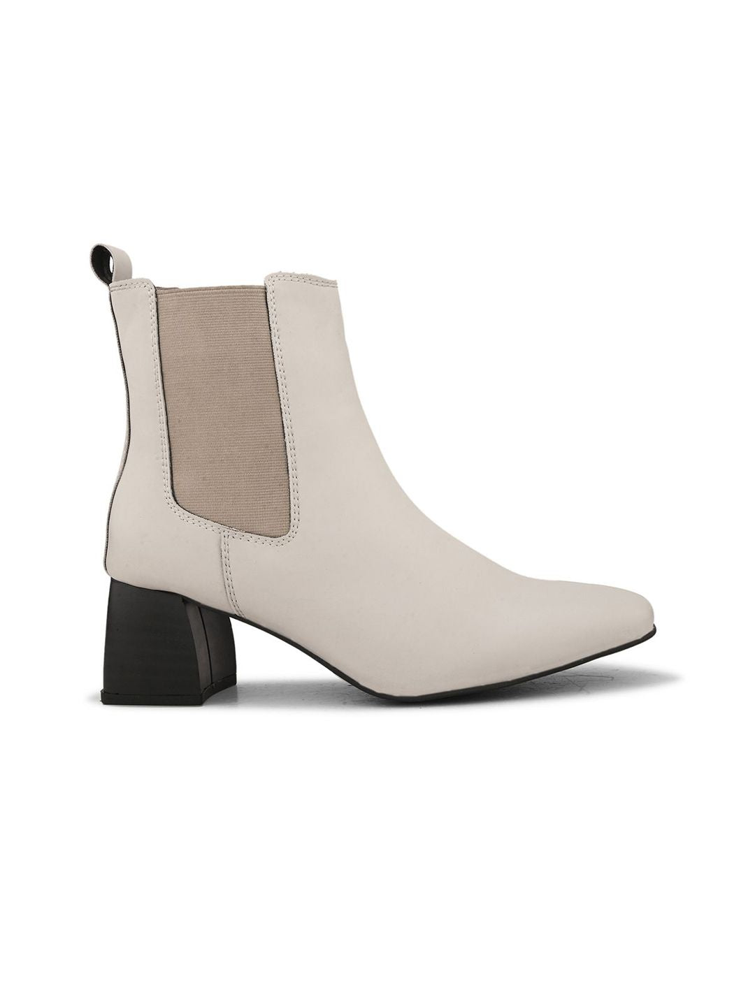 DressBerry Women Block-Heeled Chelsea Boots