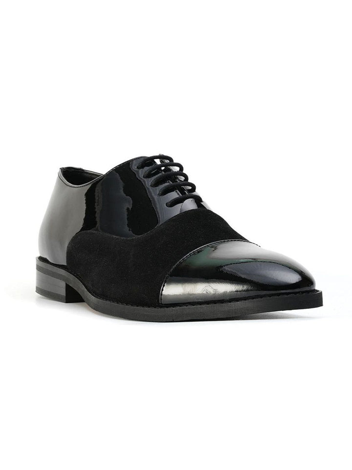 MONKSTORY Men Tuxedo Lace-ups Formal Oxfords