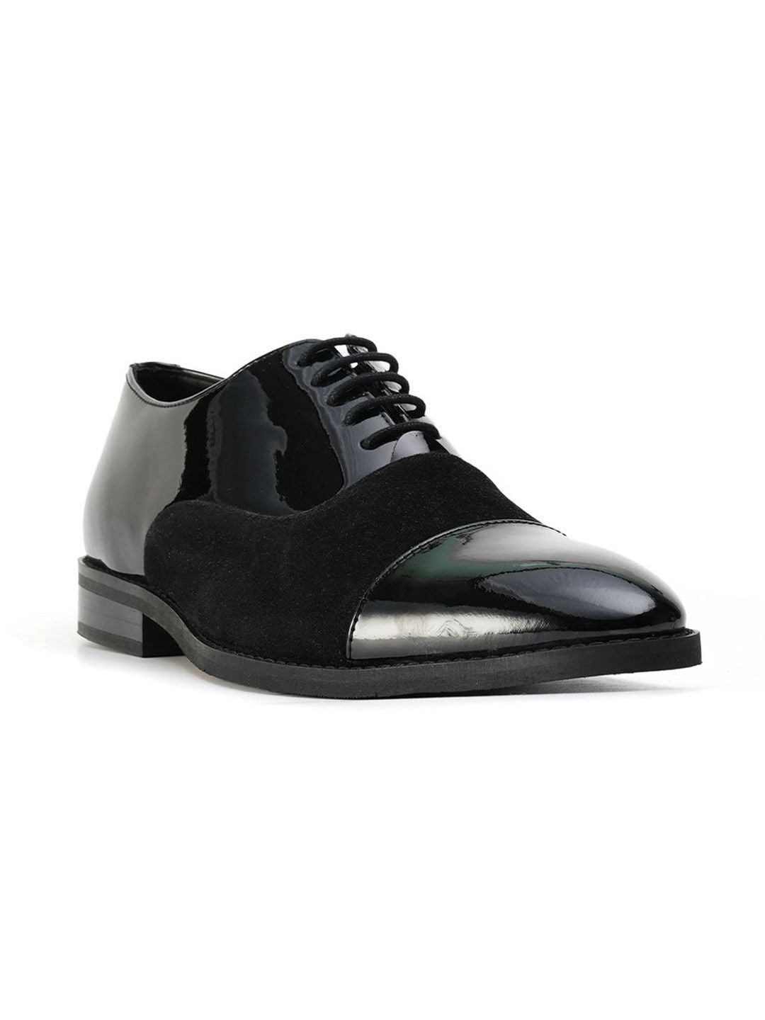 MONKSTORY Men Tuxedo Lace-ups Formal Oxfords