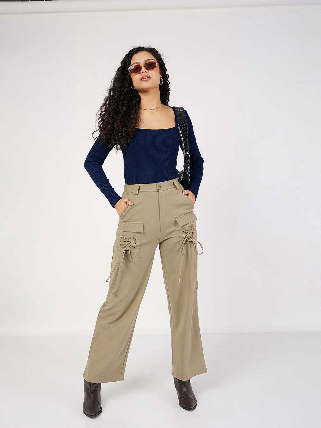 SASSAFRAS Women Square Neck Regular Top