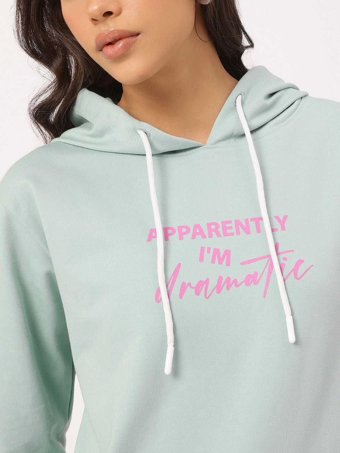 DressBerry Printed Hooded Sweatshirt