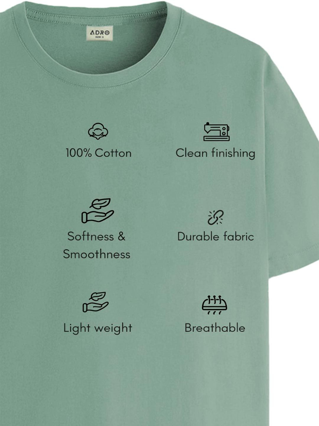 ADRO Men Typography Printed T-shirt
