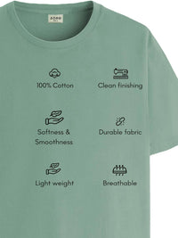 ADRO Men Typography Printed T-shirt