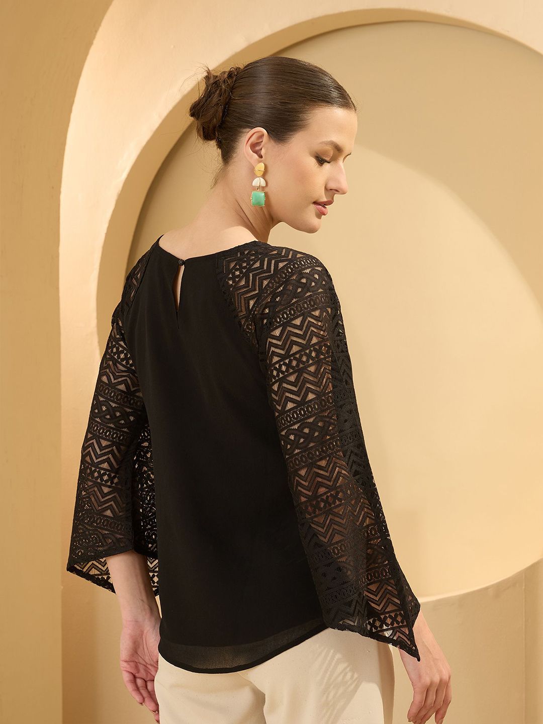 Antheaa Women Bell Sleeves RegularTop