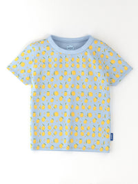 Nauti Nati Girls Pack of 2 Antimicrobial Graphic Printed Round Neck Cotton T-shirts