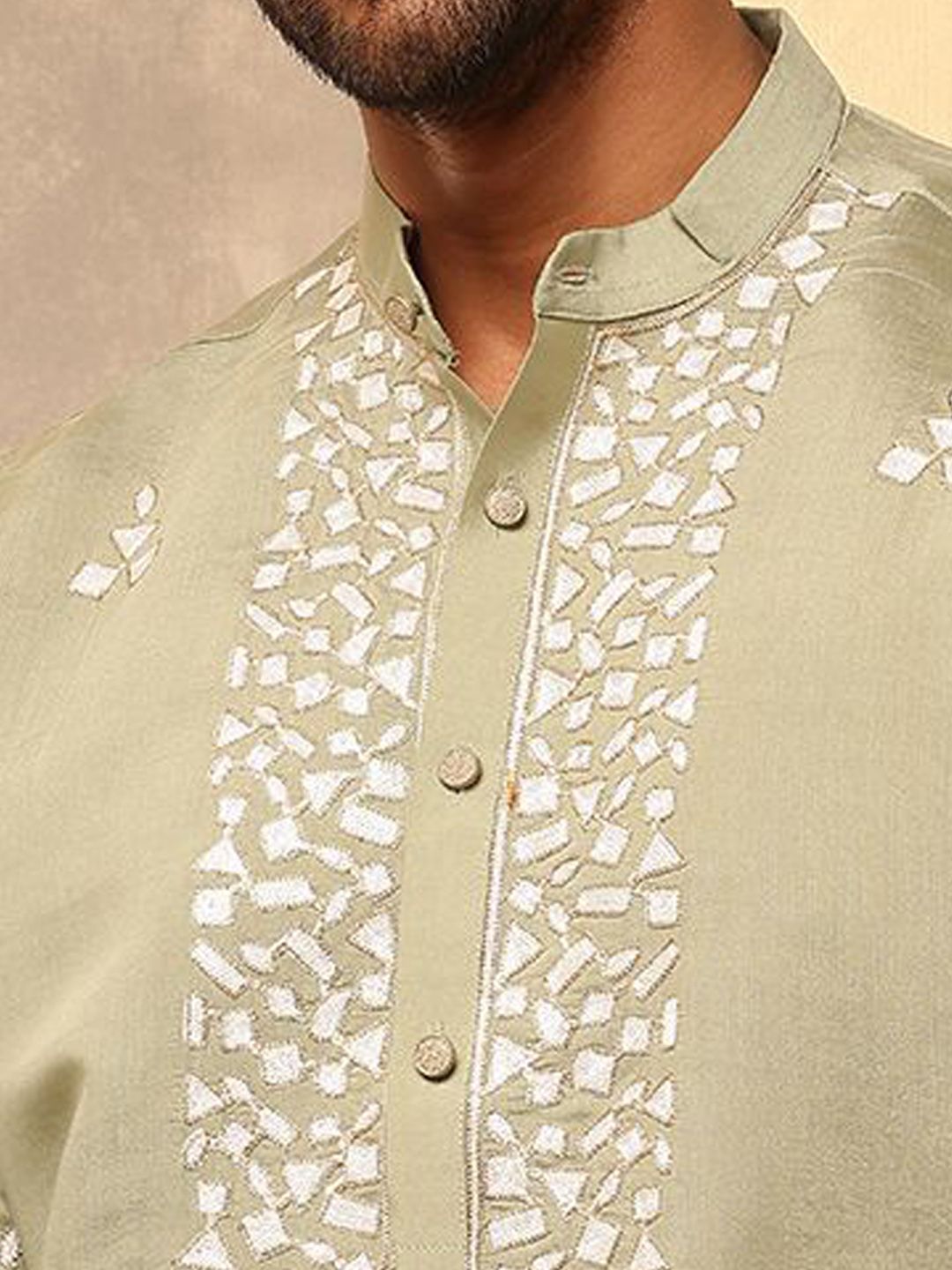 Anouk Men Embroidered Regular Kurta with Pyjamas