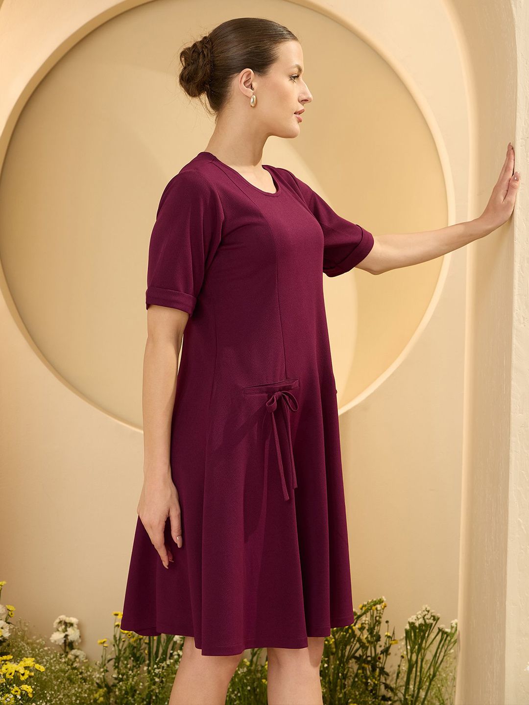 Antheaa Chiffon A-Line Dress