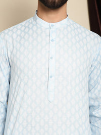 Anouk Ethnic Motifs Printed Mandarin Collar Kurta With Churidar