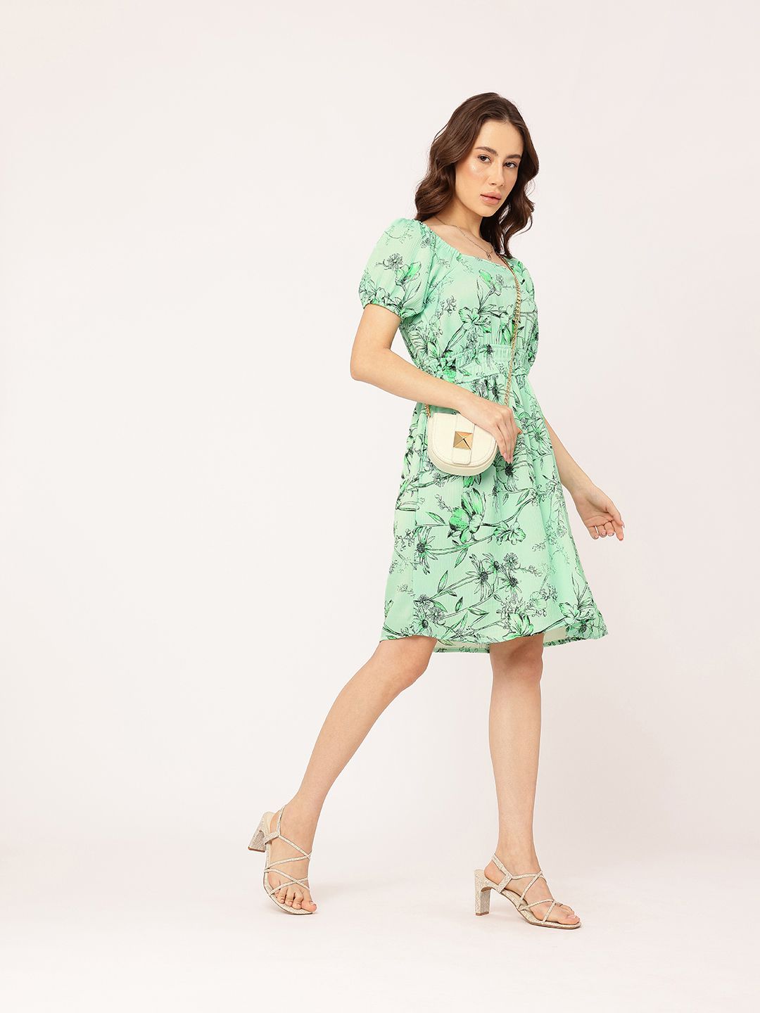 DressBerry Garden Party Smocked A-line Dress