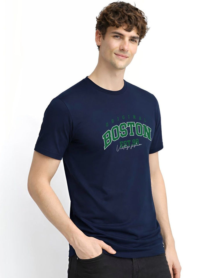 ADRO Men Typography Printed T-shirt