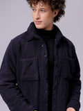 The Indian Garage Co Men Fleece Regular Fit Casual Winter Overshirt