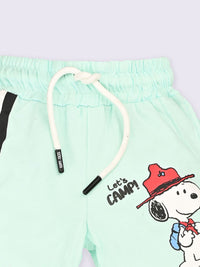 Happy Faces Boys Peanuts Printed Cotton Shorts