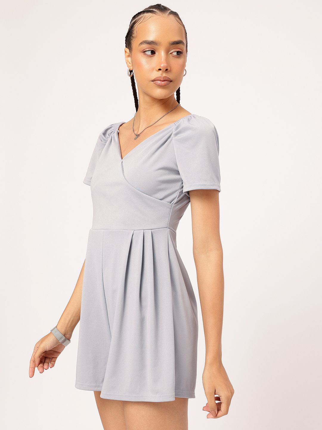 DressBerry V-Neck Basic Playsuit