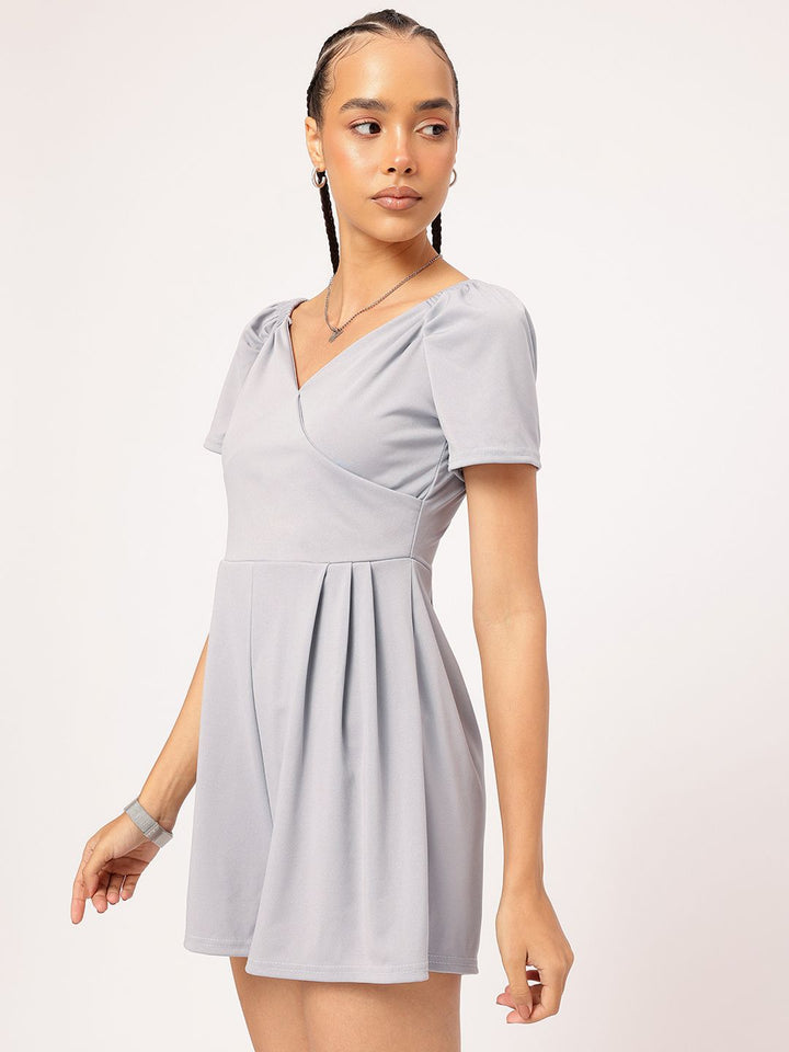 DressBerry V-Neck Basic Playsuit