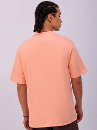 The Indian Garage Co Men Graphic Printed Round Neck Pure Cotton Relaxed Fit T-shirt