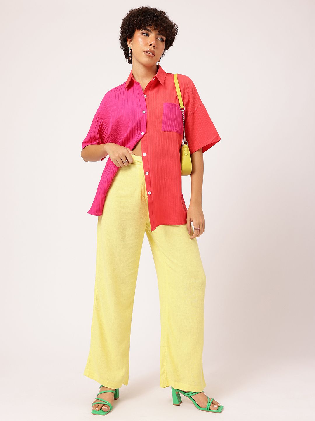 DressBerry Colorblocked Crush Oversized Shirt