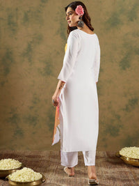 Indo Era Floral Straight Printed Kurta with Trousers