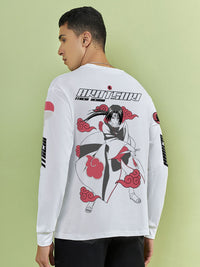 Bewakoof Men Graphic Printed Round Neck Pure Cotton Oversized T-Shirt