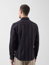 The Indian Garage Co Multi Stripes Striped Slim Fit Cotton Casual Shirt
