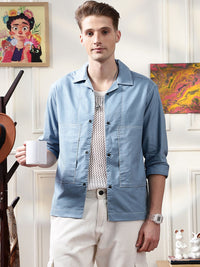 Eszett Cuban Collar Cotton Casual Shirt