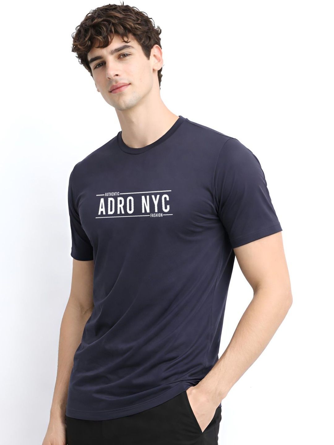 ADRO Men Typography Printed T-shirt