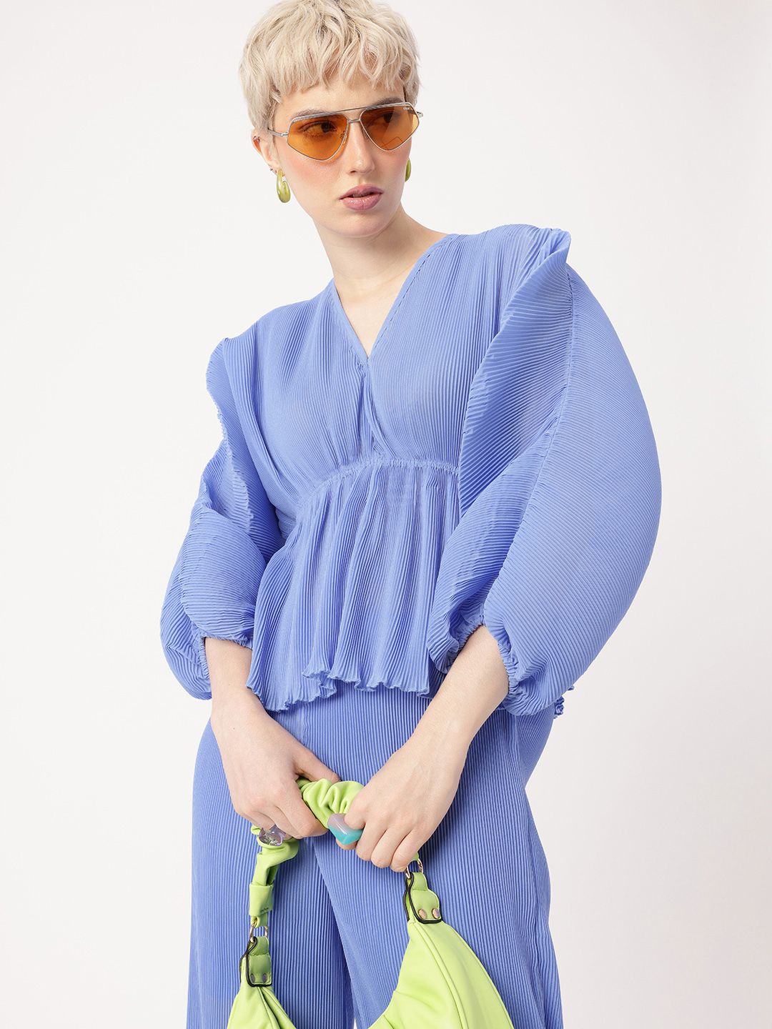 DressBerry Kimono  Accordion A-Line Top And Trousers Co-Ords