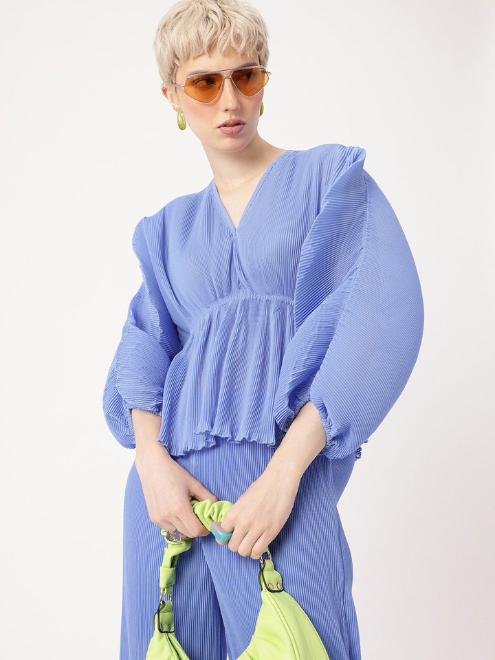 DressBerry Kimono  Accordion A-Line Top And Trousers Co-Ords
