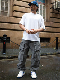 Powerlook Men Baggy Fit Cargos Trousers