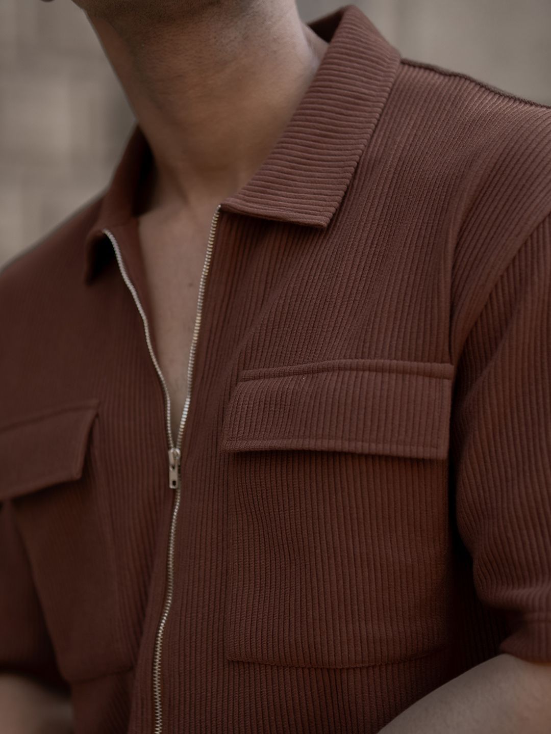 Powerlook Men Textured Oversized Casual Shirt