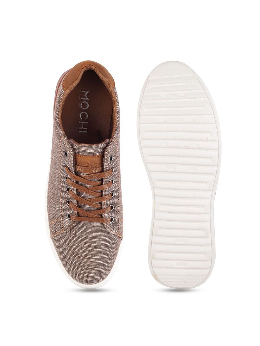 Mochi Men Woven Design Lace Up Sneakers