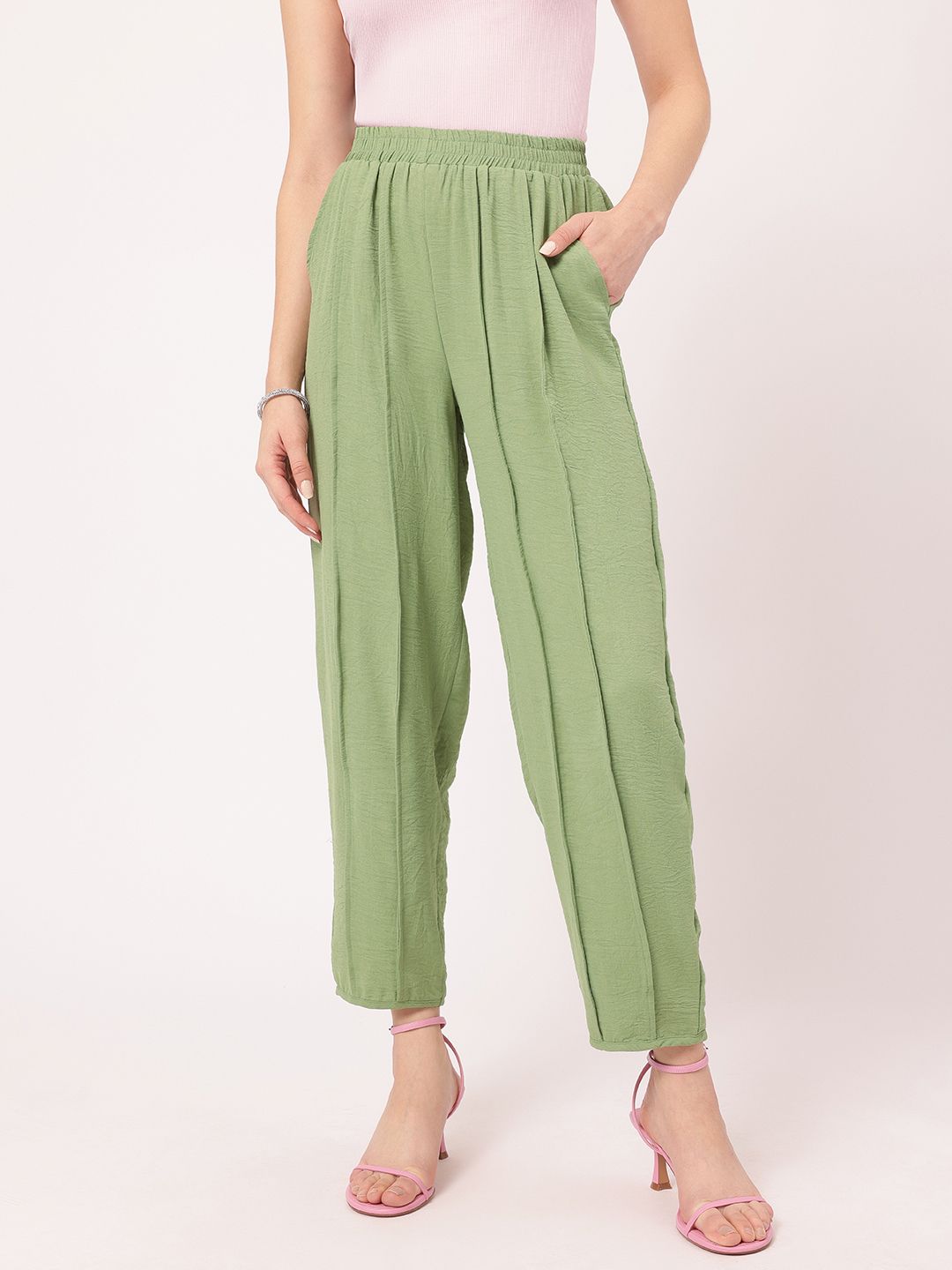 DressBerry Women Timeless Tailoring Pleated Trousers