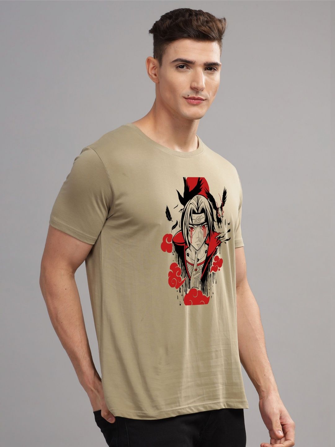 ADRO Men Typography Printed Applique T-shirt