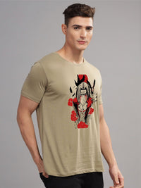 ADRO Men Typography Printed Applique T-shirt