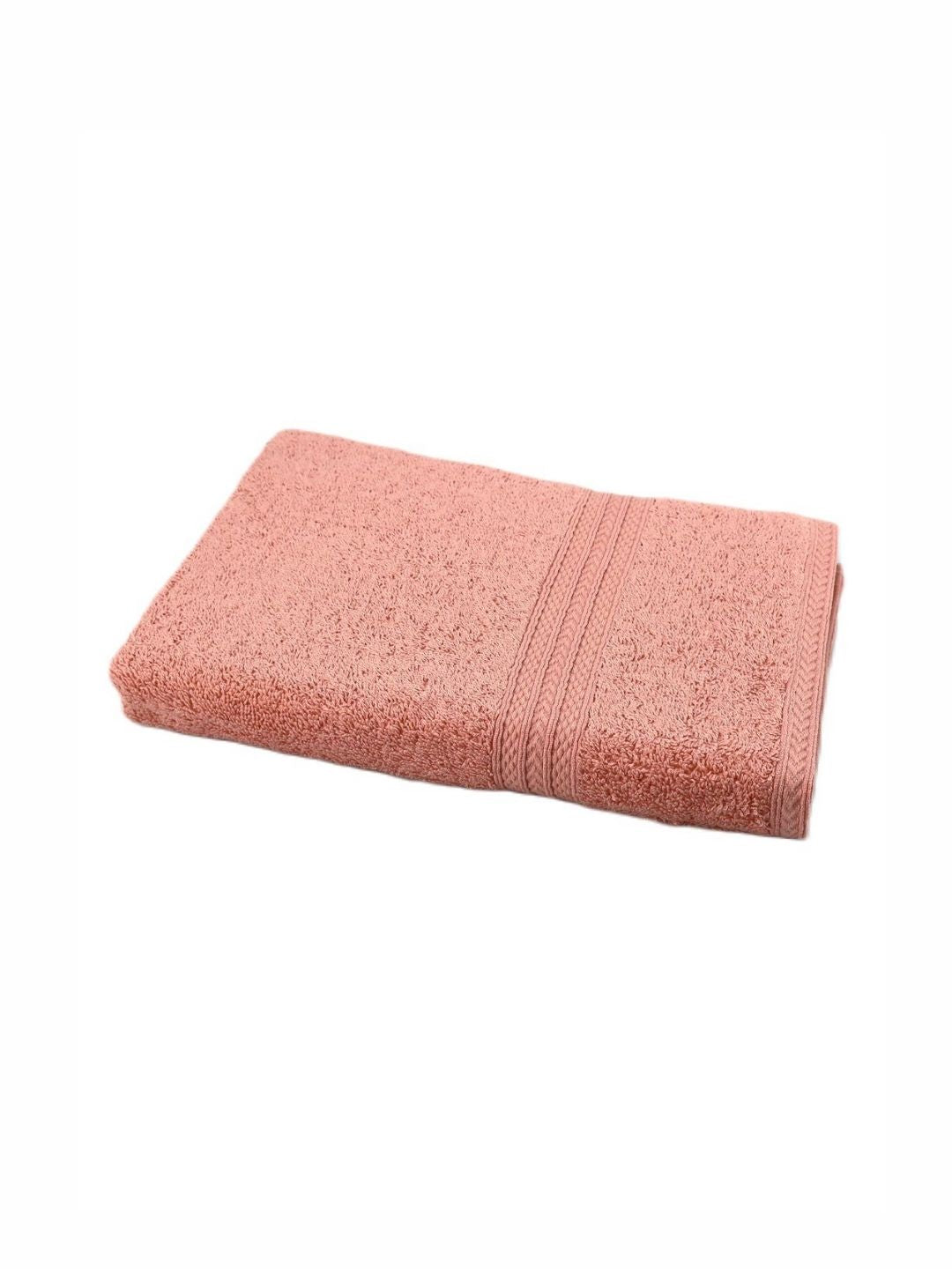BOMBAY DYEING Peach-Coloured Pure Cotton 450 GSM Bath Towel