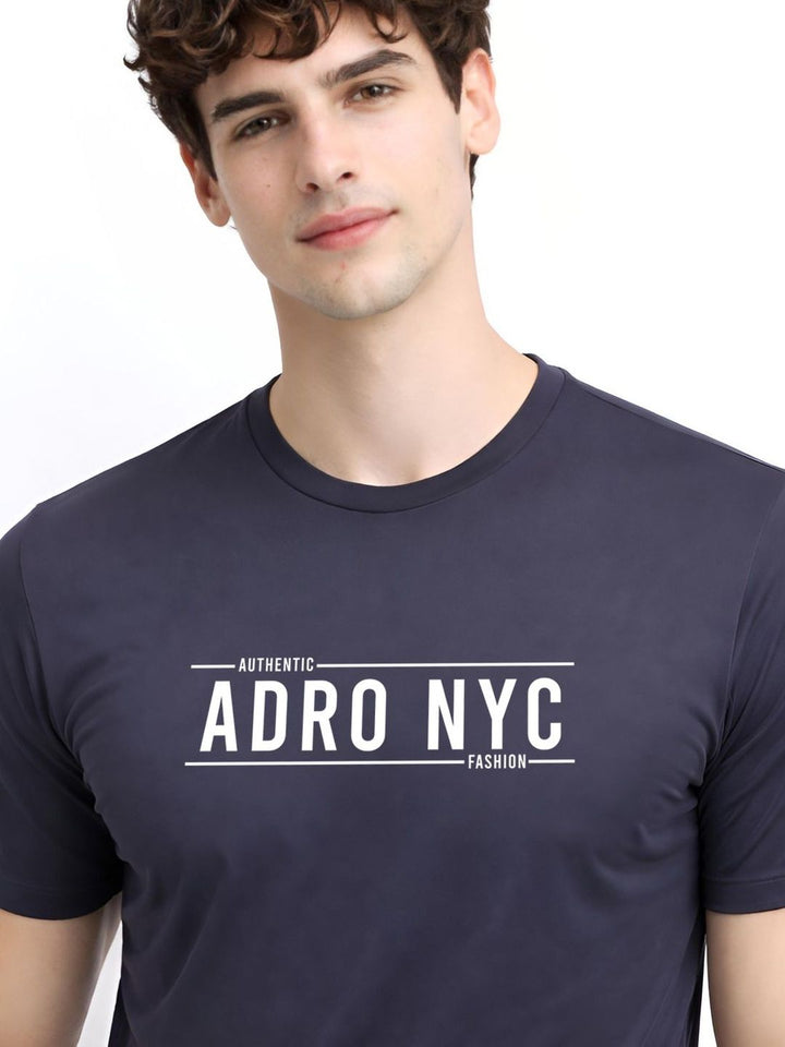 ADRO Men Typography Printed T-shirt