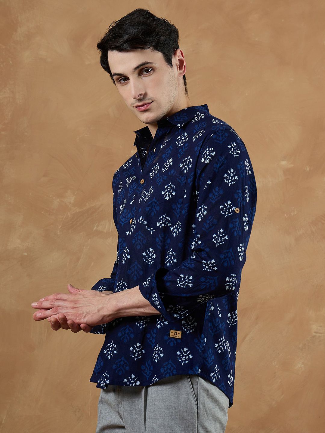 DENNISON Men Block Printed Casual Shirt
