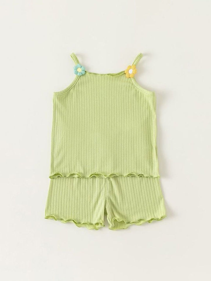 YK Girls Top & Shorts Clothing Set