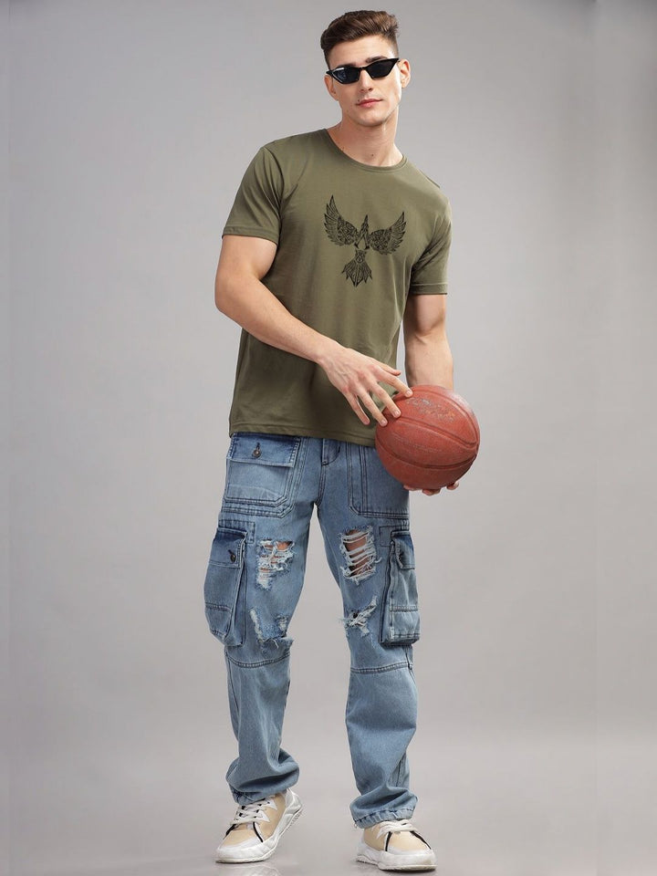 ADRO Men Printed T-shirt