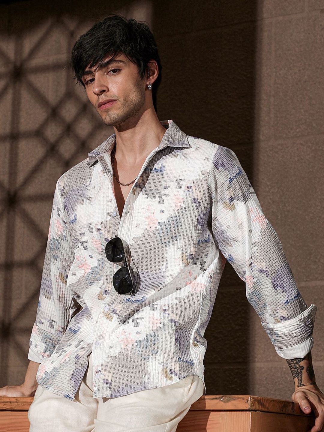 Campus Sutra Men Comfort Printed Casual Shirt