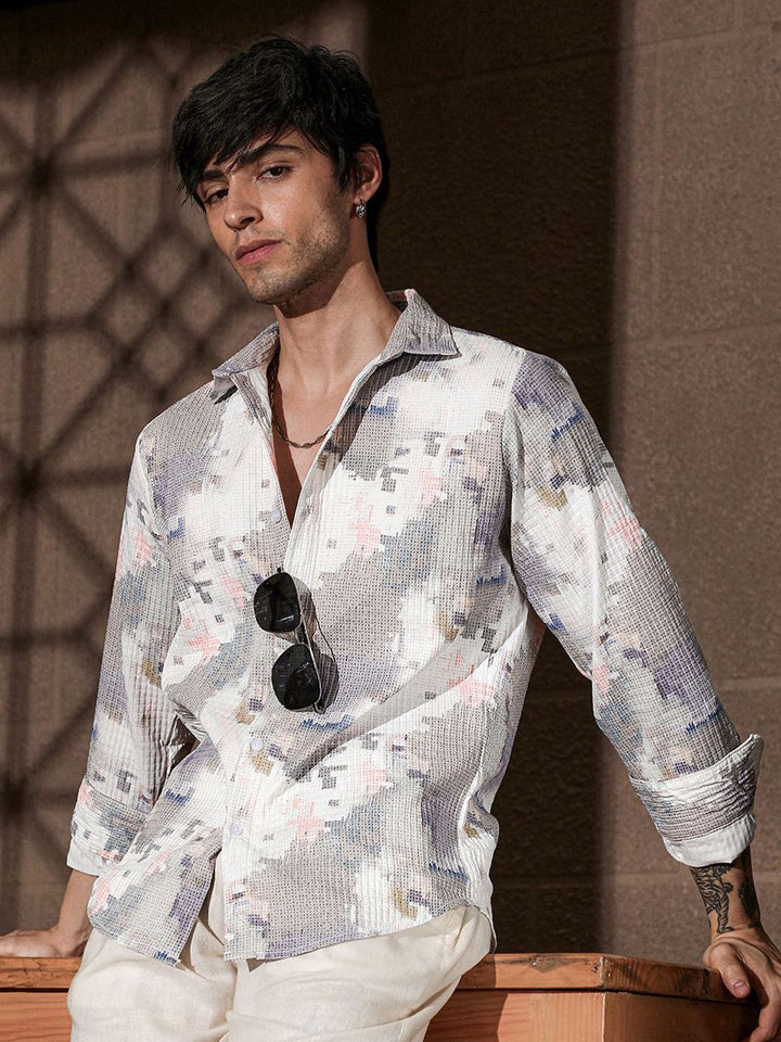 Campus Sutra Men Comfort Printed Casual Shirt