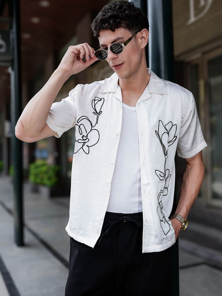 Eszett Men Floral Printed Casual Shirt