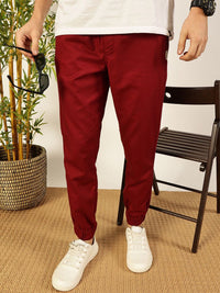 Thomas Scott Men Regular Fit Classic Easy Wash Mid-Rise Woven Joggers