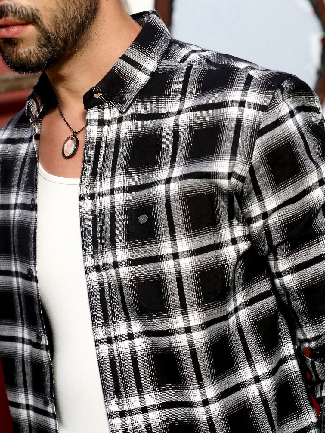Campus Sutra Men Comfort Checked Casual Shirt
