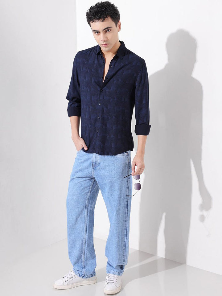 The Indian Garage Co Men Cotton Relaxed Fit Mid-Rise Light Fade Jeans