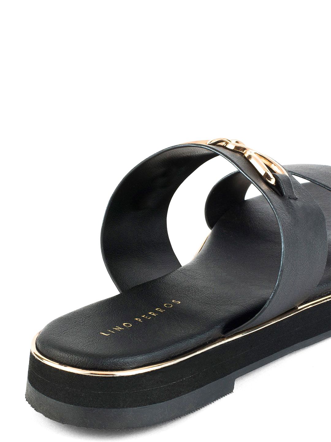 Lino Perros Women Open Toe Flats with Buckles