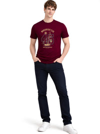 ADRO Graphic Sailing Club Printed Round Neck Short Sleeves Cotton T-shirt