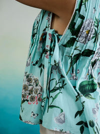 SANSKRUTIHOMES Women Floral Print Cotton Top