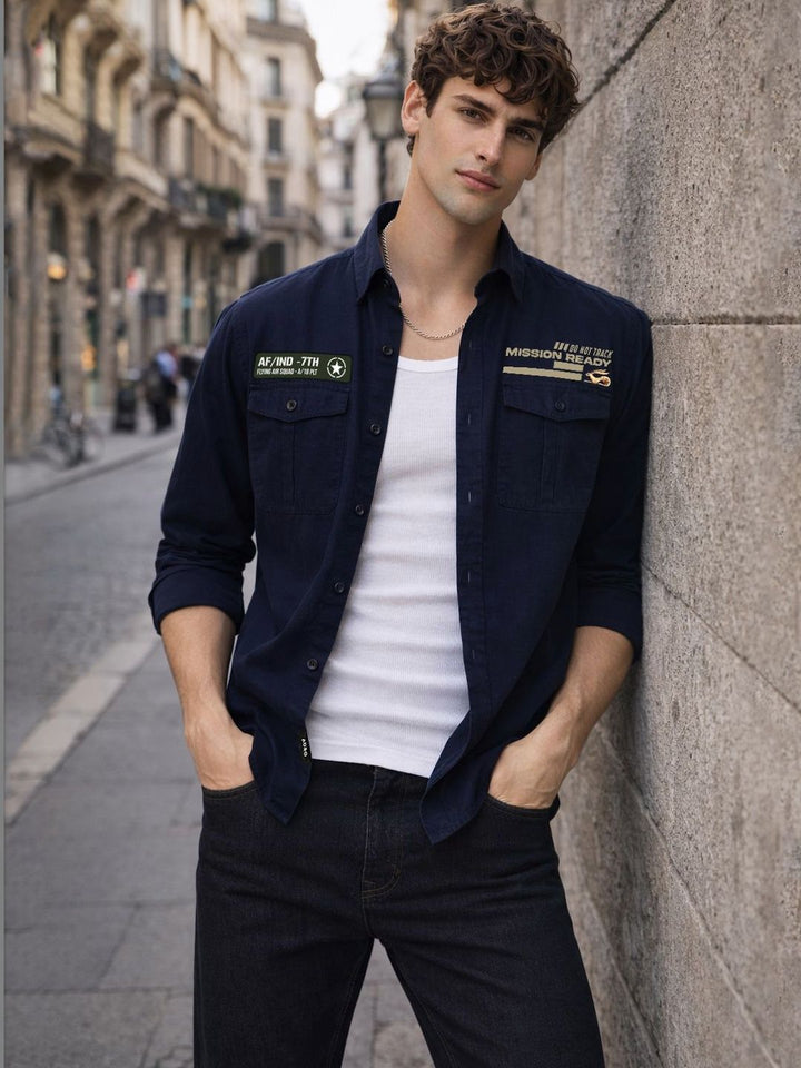ADRO Men Standard Printed Casual Shirt